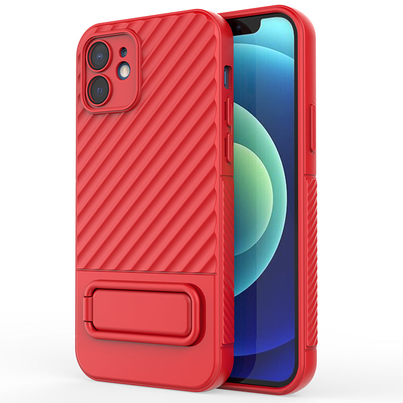 Telefontaske til iPhone 12 Kickstand Telefon Rygbeskytter Anti-støv TPU telefoncover Telefontaske til iPhone 12 Kickstand Telefon Rygbeskytter Anti-støv TPU telefoncover